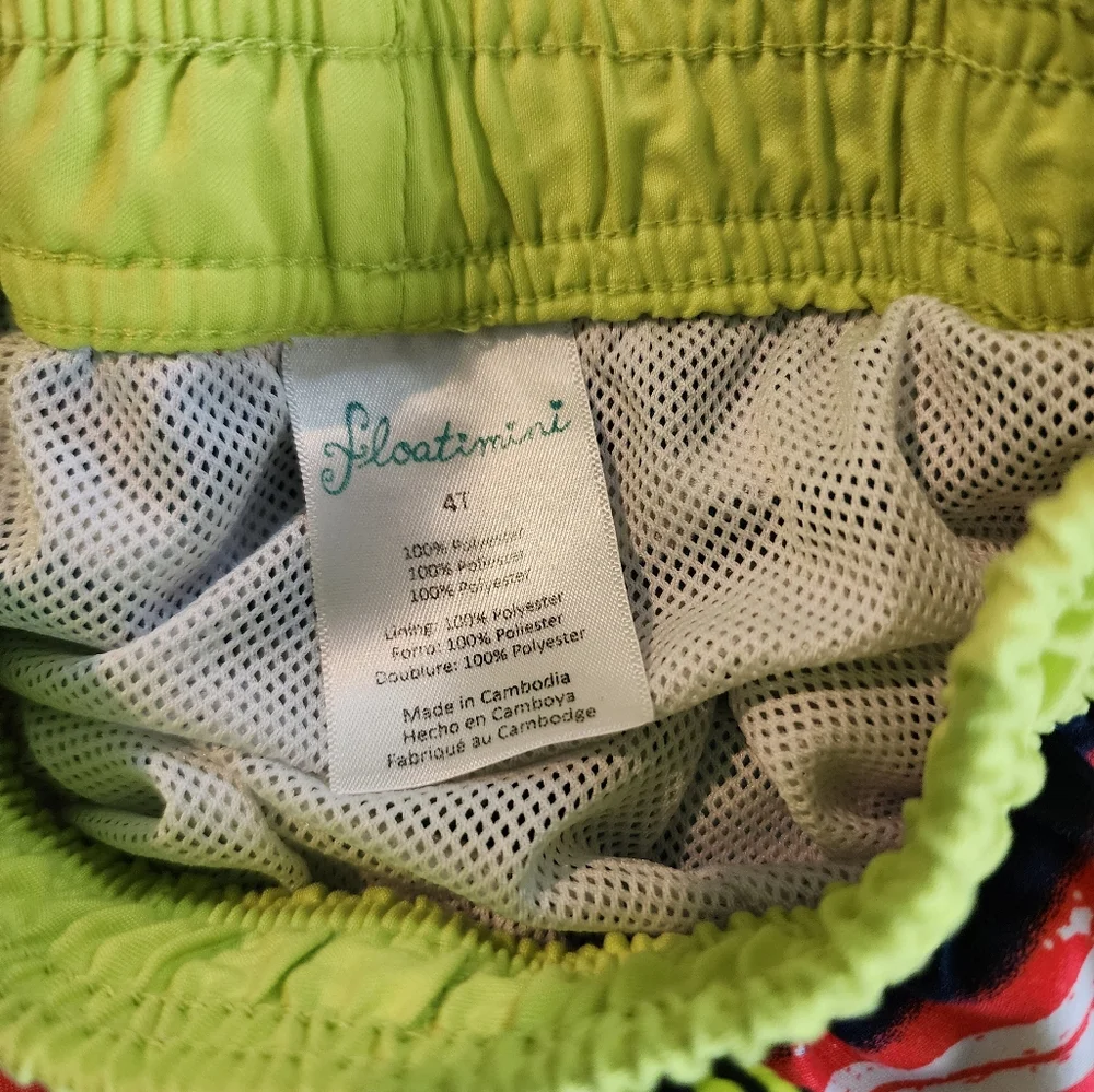 4t Floatimini striped sharks swim trunks true drawstring waist‎ Vacation Spring